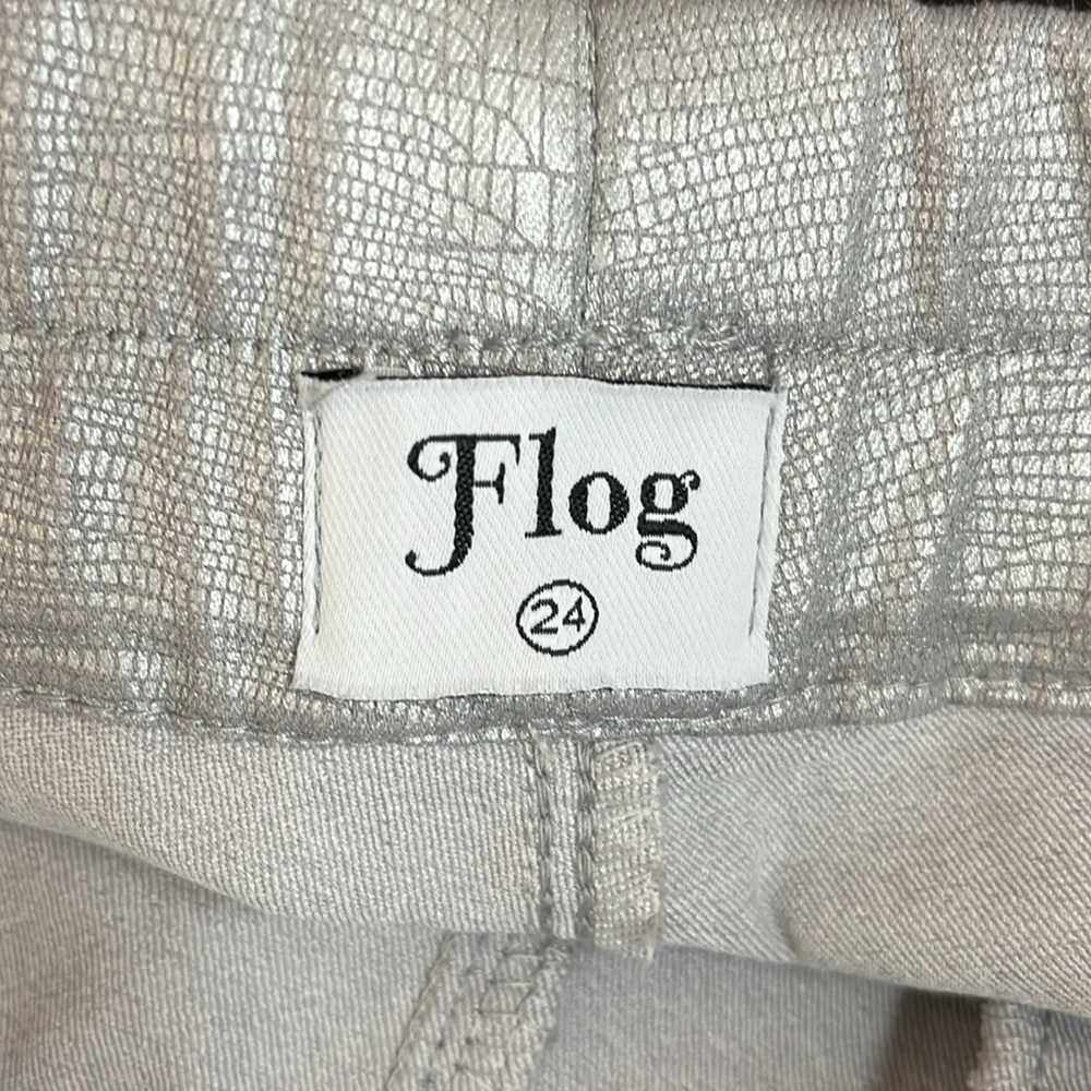 Bevy Flog Shely Silver Snake Drawstring Pull-On P… - image 4